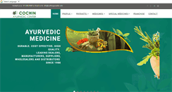 Desktop Screenshot of cochinayurvedic.com