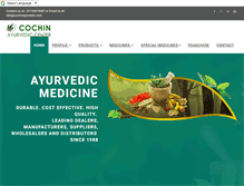 Tablet Screenshot of cochinayurvedic.com